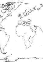 blank world map with antarctica
