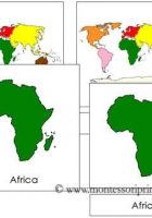 continents of the world printable