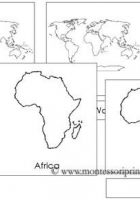 continents of the world printable