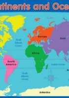 continents oceans information