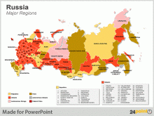 Editable Russia Map