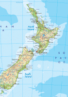 detailed map of new zealand