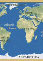 continents oceans information