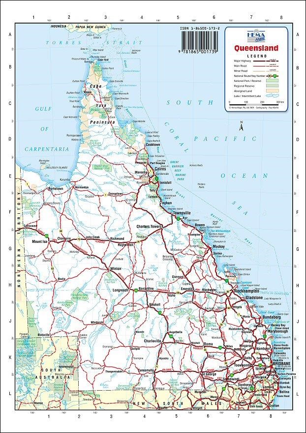 Qld-state-A4.jpg - Map Pictures