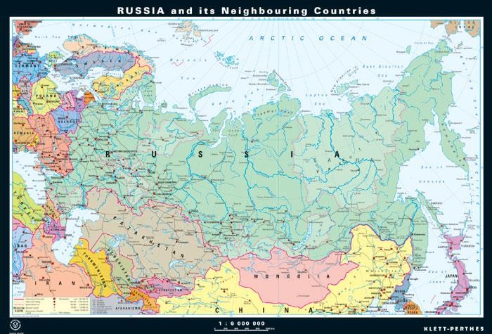 political map of russia political map of russia