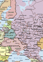 Russia Europe Map
