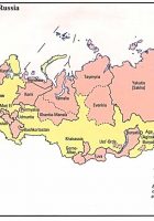 russia and the republics political map