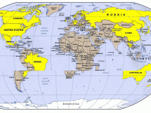 new zealand world map