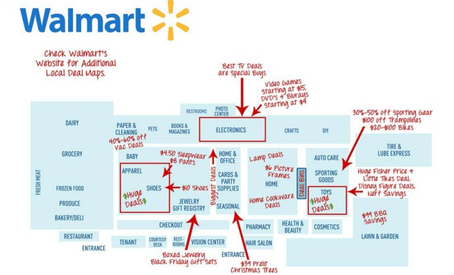 WALMARTdeals map Black Friday 2014