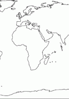 continents outline map