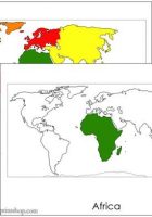 continents and oceans flashcards
