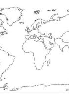 continents of the world printable