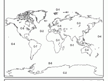 continents oceans worksheets