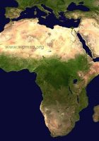 africa satellite view map