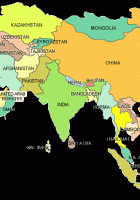 countries the continent of asia