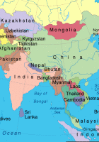 countries the continent of asia