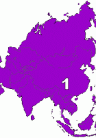 continents asia