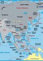 continents asia