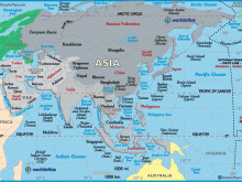 continents asia