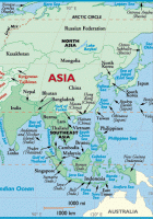 continents asia
