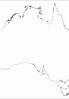 outline maps of australia