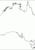 outline maps of australia