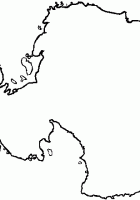 outline map of antarctica continent
