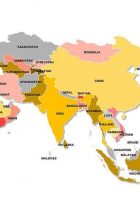 countries the continent of asia