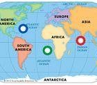 continents oceans information
