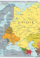 political map of russia and europe