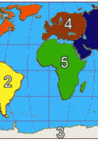 continents oceans