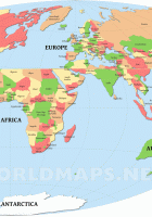 a4 world map printable free