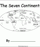 continents and oceans activities