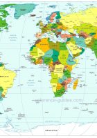 google world maps with countries