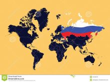 de kaart die van de wereld russische federatie toont 12249379.jpg