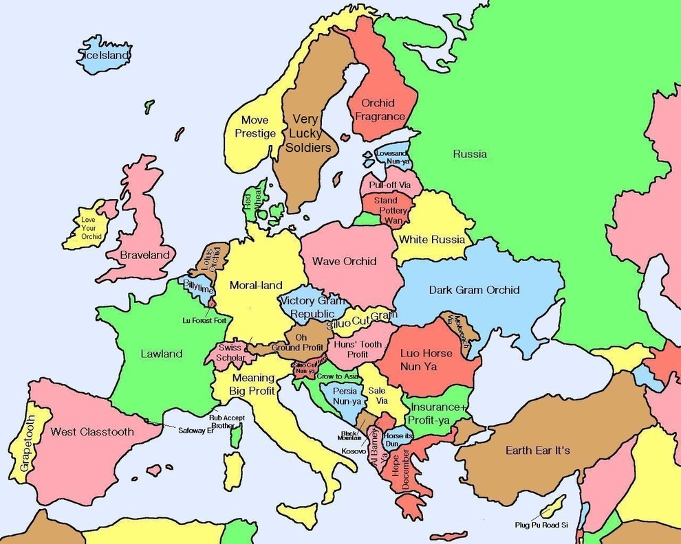 Europe Map Hd With Countries