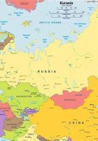 political map of russia and europe