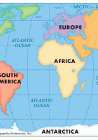 continents oceans