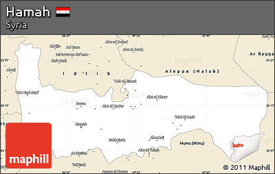free-classic-style-simple-map-of-hamah