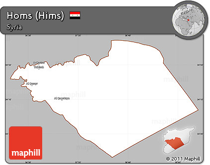 free-fancy-gray-simple-map-of-homs-hims-cropped-outside