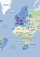 google world maps with countries