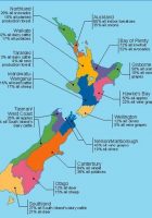 map of new zealand with major cities