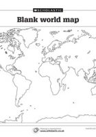 blank world map printable