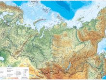 large detailed physical map of russia with roads and cities.jpg