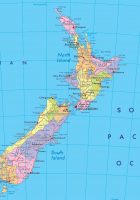 map of new zealand with cities