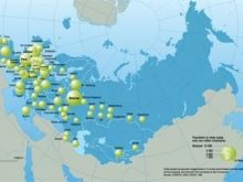 major cities in europe russia and nis with over one million inhabitants