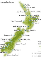 map of new zealand with cities