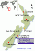 map of new zealand with major cities
