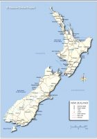 detailed map of new zealand
