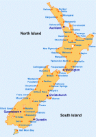detailed map of new zealand